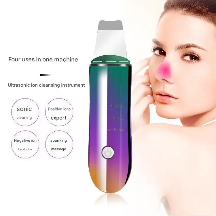 Ultrasonic skin scraper cleanser blackhead beauty cleanser pore cleaner ultrasonic beauty instrument Face Cleaning