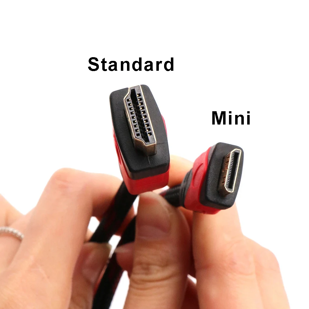 For HDMI (A) to Mini HDMI (C) 1.5m 3m 5m Video Data Cable V1.4 10.2Gbps Support Ethernet for Mini PC Computer Display Camera