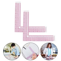 Règle de courtepointe en plastique pour patchwork de couture, artisanat de coupe de vêtement 5