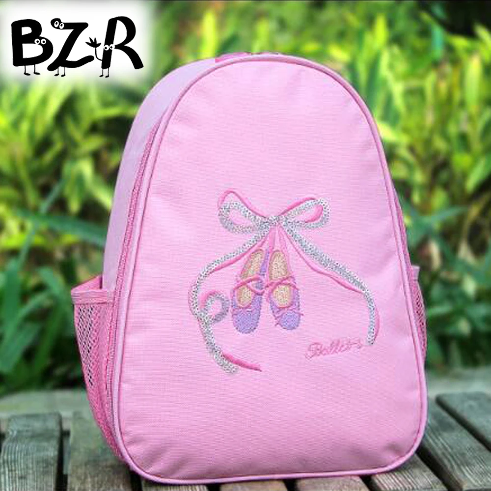 Rose / Pink Ballet Dance Bag Girl Kids Children Book Bag Waterproof School Gymnastics Bag Ballet Backpack Bag