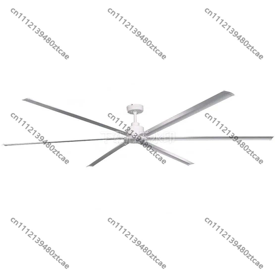 

120" HVLS Industrial Ceiling Fan 6 Aluminum Blades DC Motor High Airflow