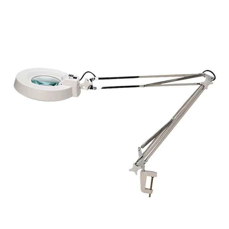 Led Bracket Table Lighted Magnifier HD Lens High Power Folding Carving Welding Inspection Mobile Phone Repair Desk Lamp