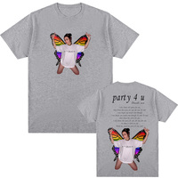 Charli xcx -party 4 u Graphic Printing T Shirt Summer Hip Hop Casual Tee-shirt Short Sleeve O-neck Tshirt Sudaderas Cute Clothes