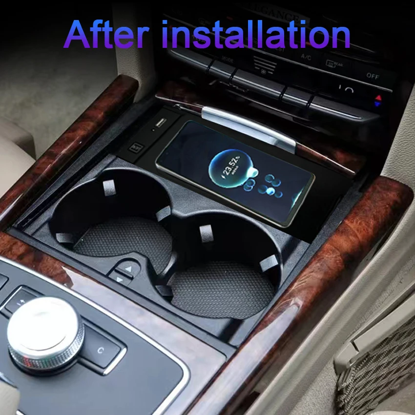 

Car Wireless Charger For Mercedes-Benz MB E W212 2008-2011 Special Mobile Phone Holder Cigarette Lighter Mounting Accessories