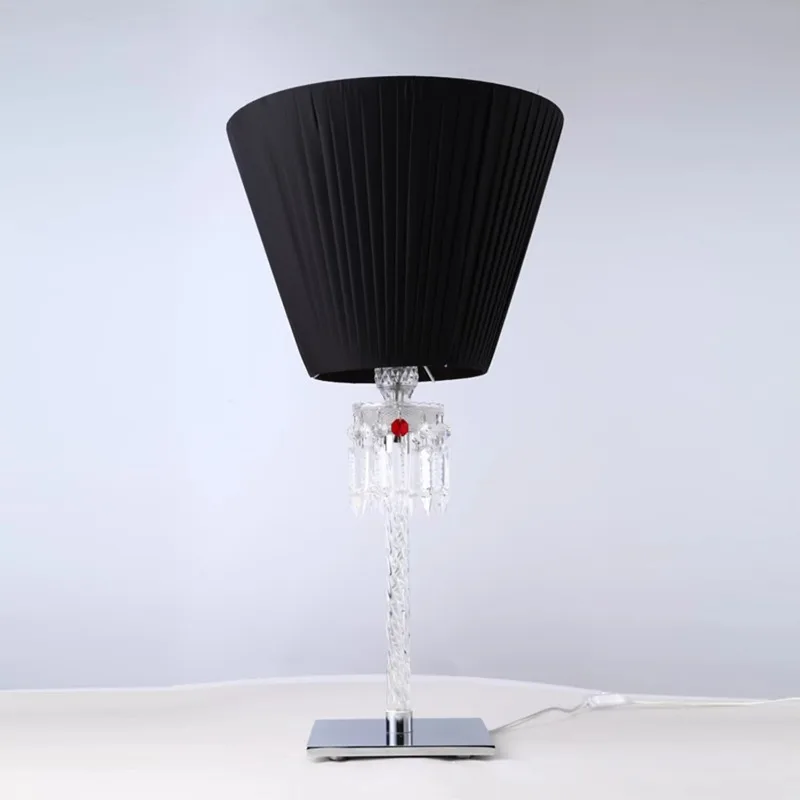 

Modern home decor crystal desk lamp with E26 base luxury bedside and home office desk lamp
