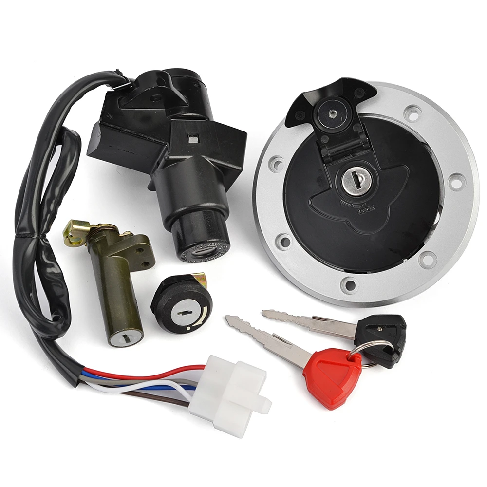 ZX 1100 Fuel Gas Cap Ignition Switch Seat Lock For Kawasaki ZX1100 GPZ1100 ZZ-R1100 27045-5013 27005-5102 51049-1091 27016-5205