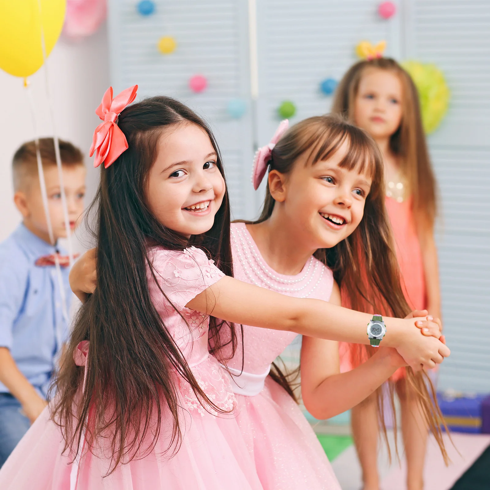 Luminous Digital For Men Women Outdoor Sports Silicone Luminous Electronic Watch Strap Multifunctional Electronic Student Watch