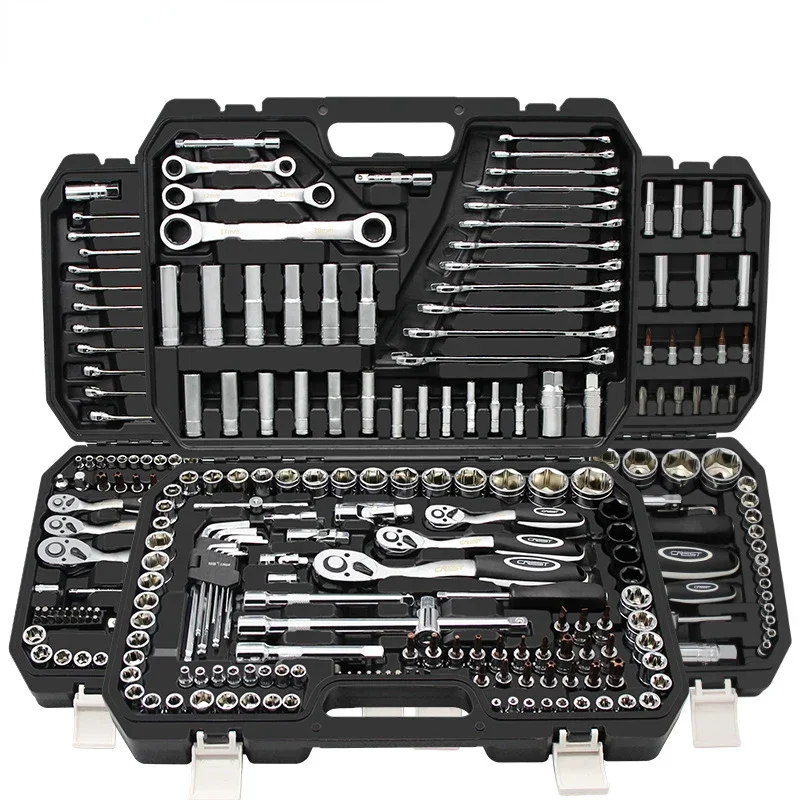 Profession Repair Hand Tool Set Mechanical Tools Box Socket Wrench Ratchet Screwdriver Repair Kit Multi-function Socket Wrench