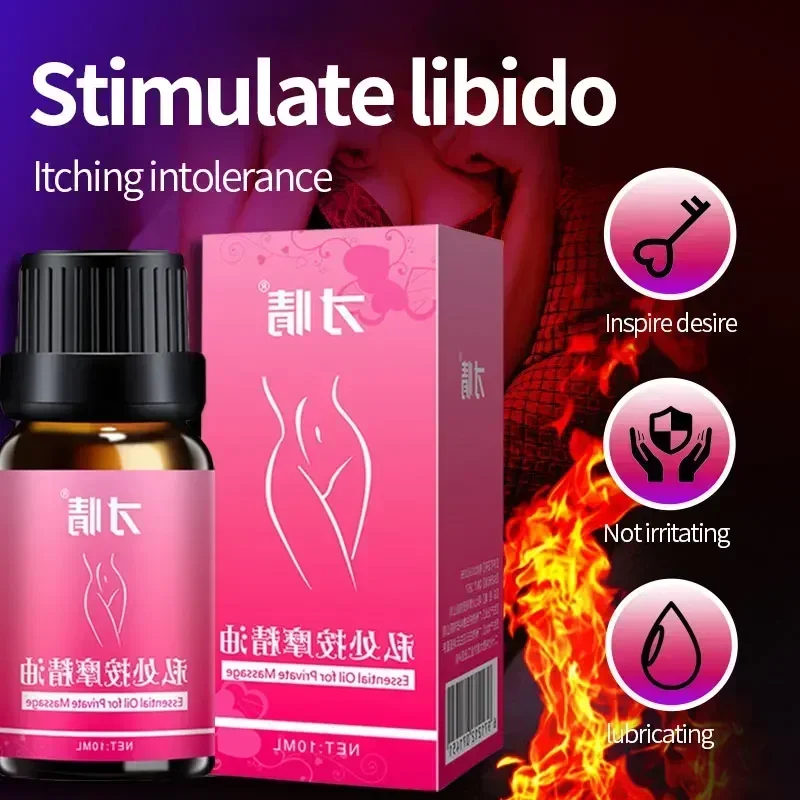 Aceite potenciador de la Libido para mujer, aceite para orgasmo extremo, aceite Vaginal, lubricante sexual, estimulación del clítoris