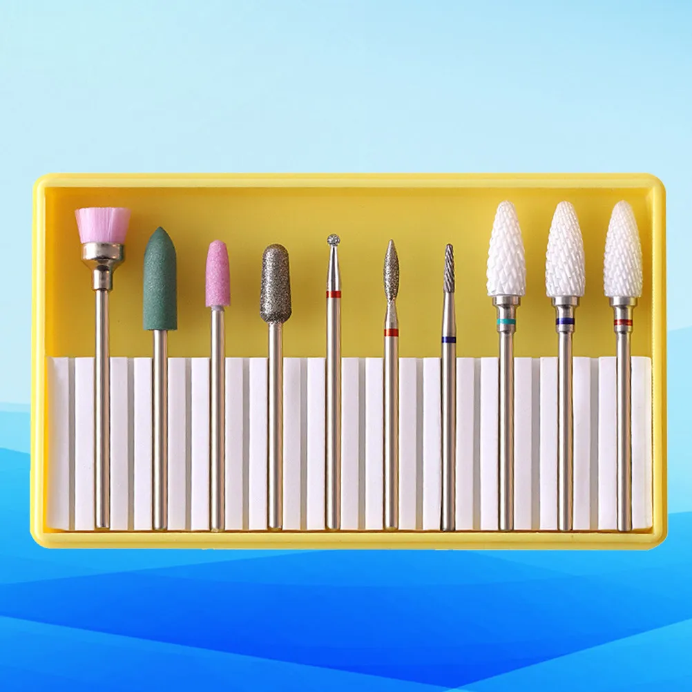 

1Set Nail Drill Bits Set High Quality Ceramic Grinding Heads for Nail Art Machine Natural Artificial Nails Carve Clean