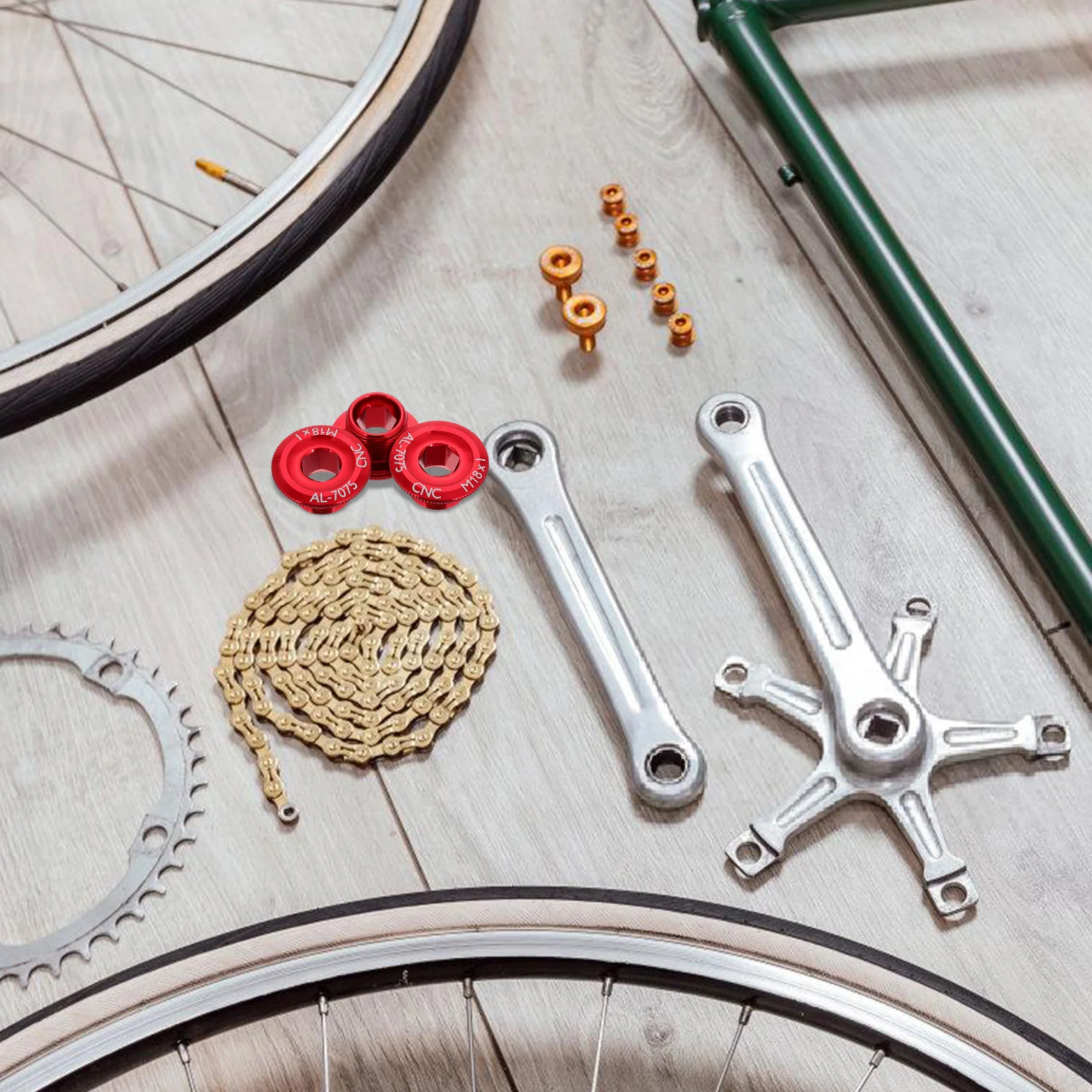 

3Pcs Durable Lightweight Crankset Arm Bolt for Mountain Fixed Gear Road Bicycles Bike Crank Arm Screw Cycling Screw