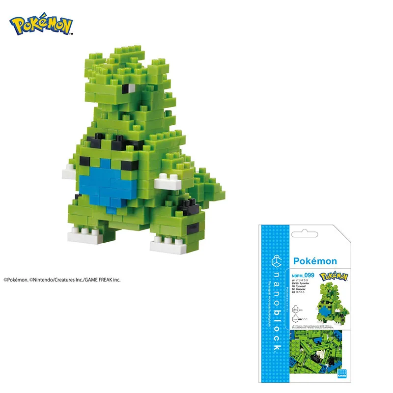 

Nanoblock Pokemon Tyranitar Micro Building Blocks 3D Puzzle Detailed Rock Dark Type Micro Blocks Model Kawaii Collectible Gift
