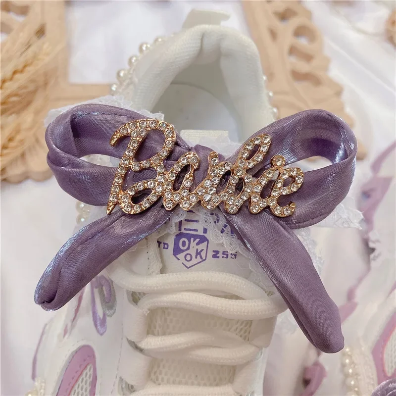 Japanese Sweet Lolita Shoes Purple Bowknot Cute Platform Shoes Japanese Girl Lace Up Sneakers College Style Cosplay Cos Loli