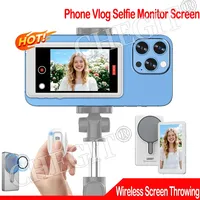 Wireless Monitor Rear Camera Screen Smartphone Selfie Magnetic Screen For Vlog Live Stream Video Recording Outdoor Selfie tool