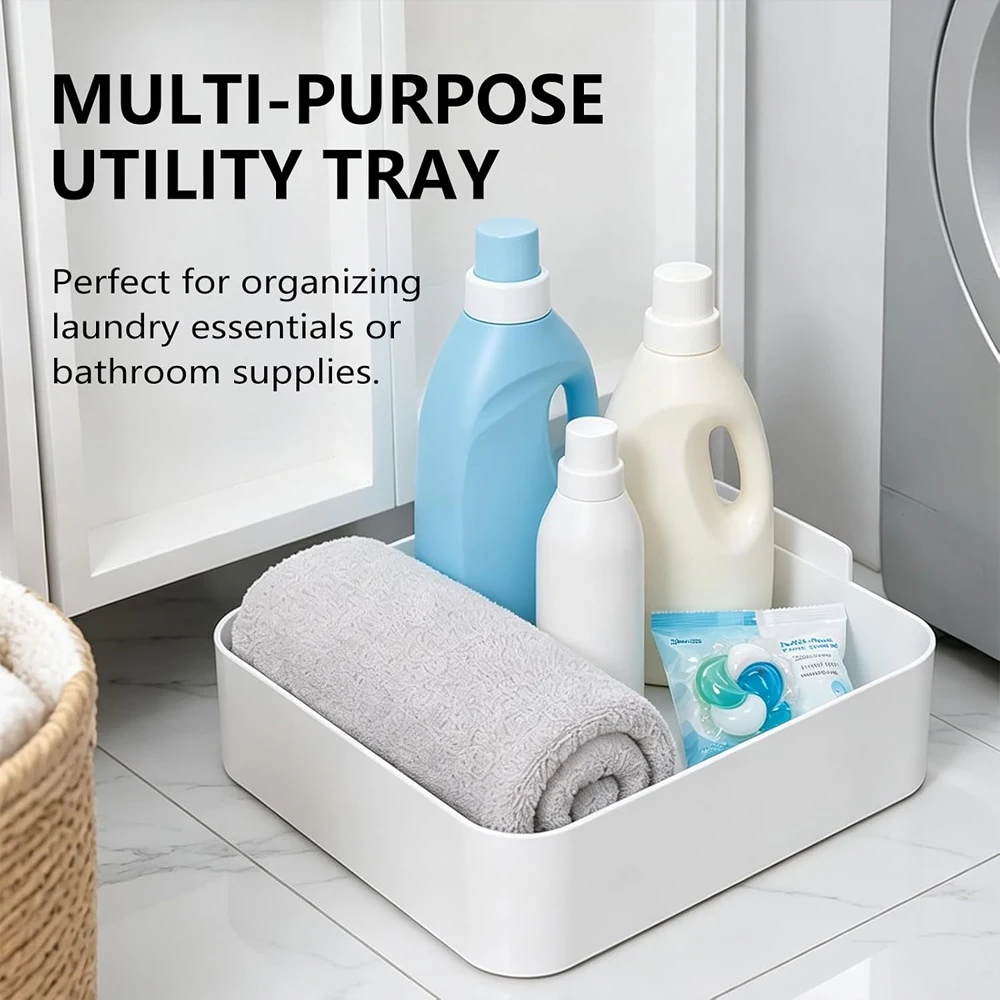 3Pcs Washing Machine Drain Catch Tray, Universal Leak-Proof Spill Water Collection Drainage Pan for Front Load Washer Filter