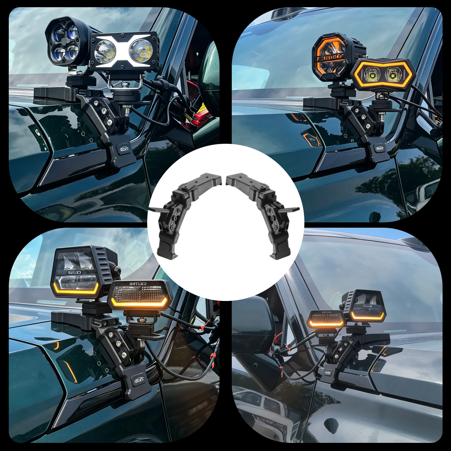 Engine Hood A-Pillar Spotlight Bracket Led Spotlights Quick-Release Expansion Mount For GWM Tank 700 Modification Accessories