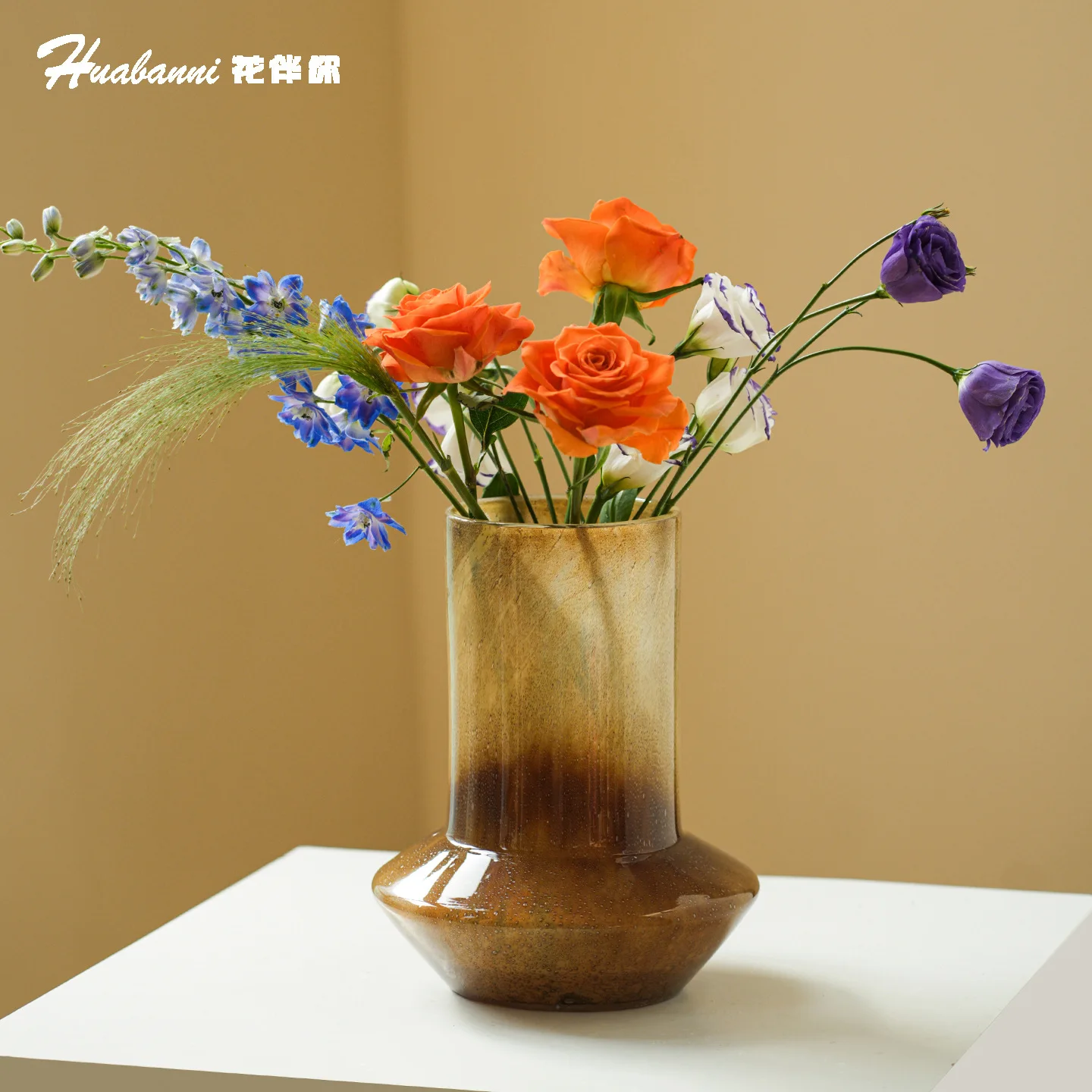 Vase Light Luxury Sensual Maillard Department Art Exquisite Living Room Table Flower Arrangement Decoration