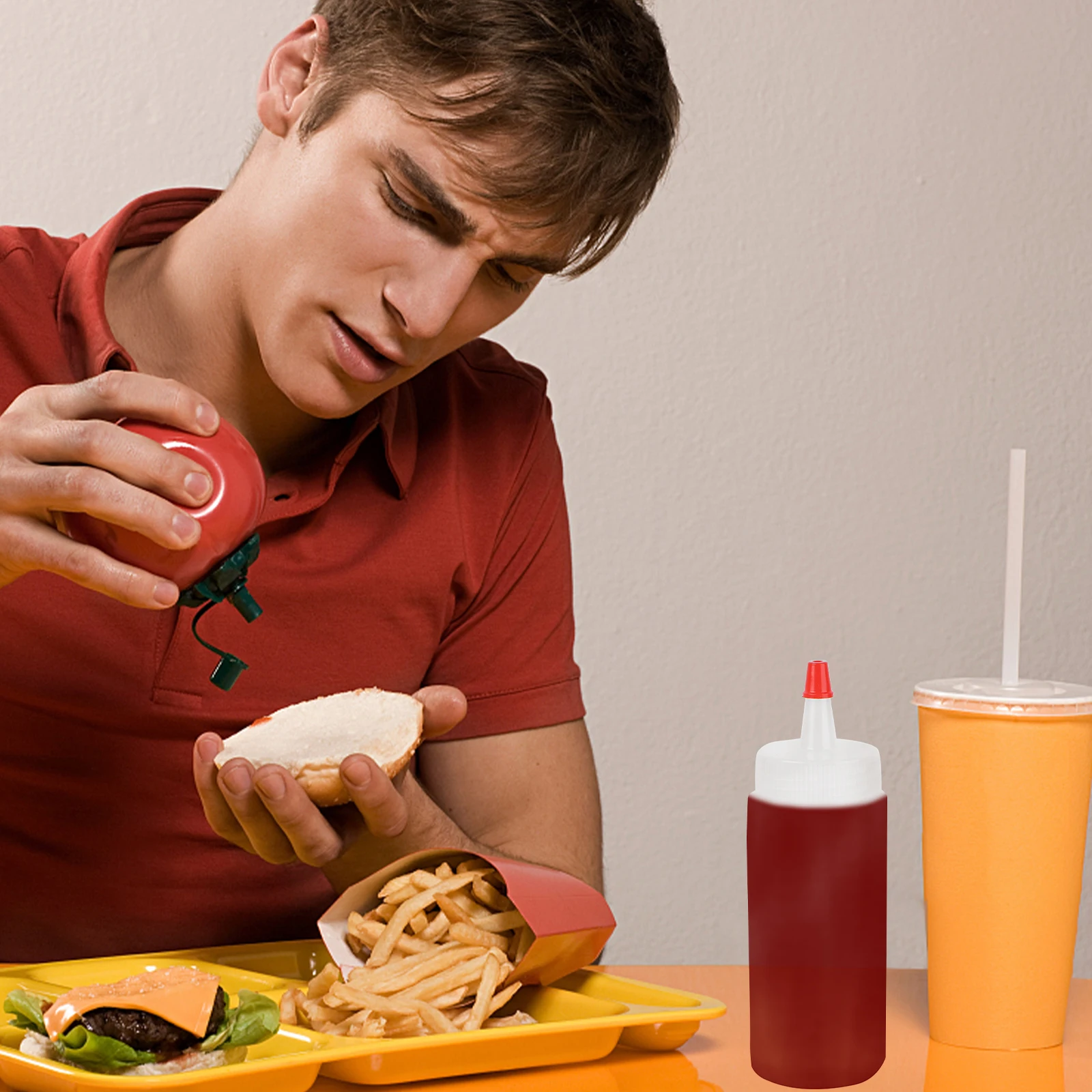 

10pcs 120Ml Plastic Condiment Squeeze Bottles Waterproof Heat Resistant Easy Pour Dispenser For Ketchup Mustard Sauces Olive Oil