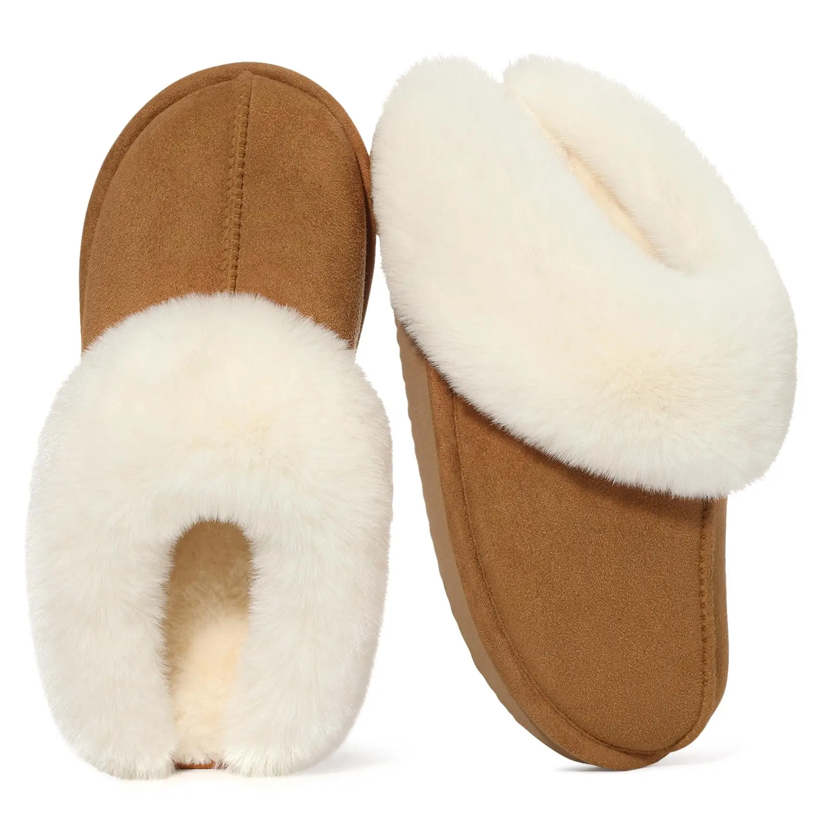 

Asgard Winter Plush Memory Foam Slippers For Women Indoor Warm Thick Sofe Fluffy Slippers Lady Cozy Anti-Skid Cotton Slippers
