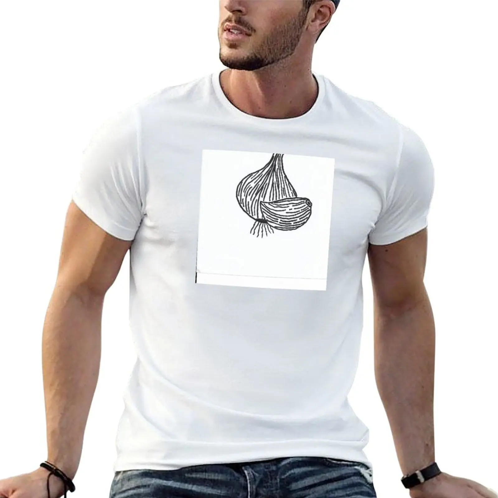 

A clove of garlic T-Shirt man t shirt cotton high quality t shirts for man graphic funny T-Shirt