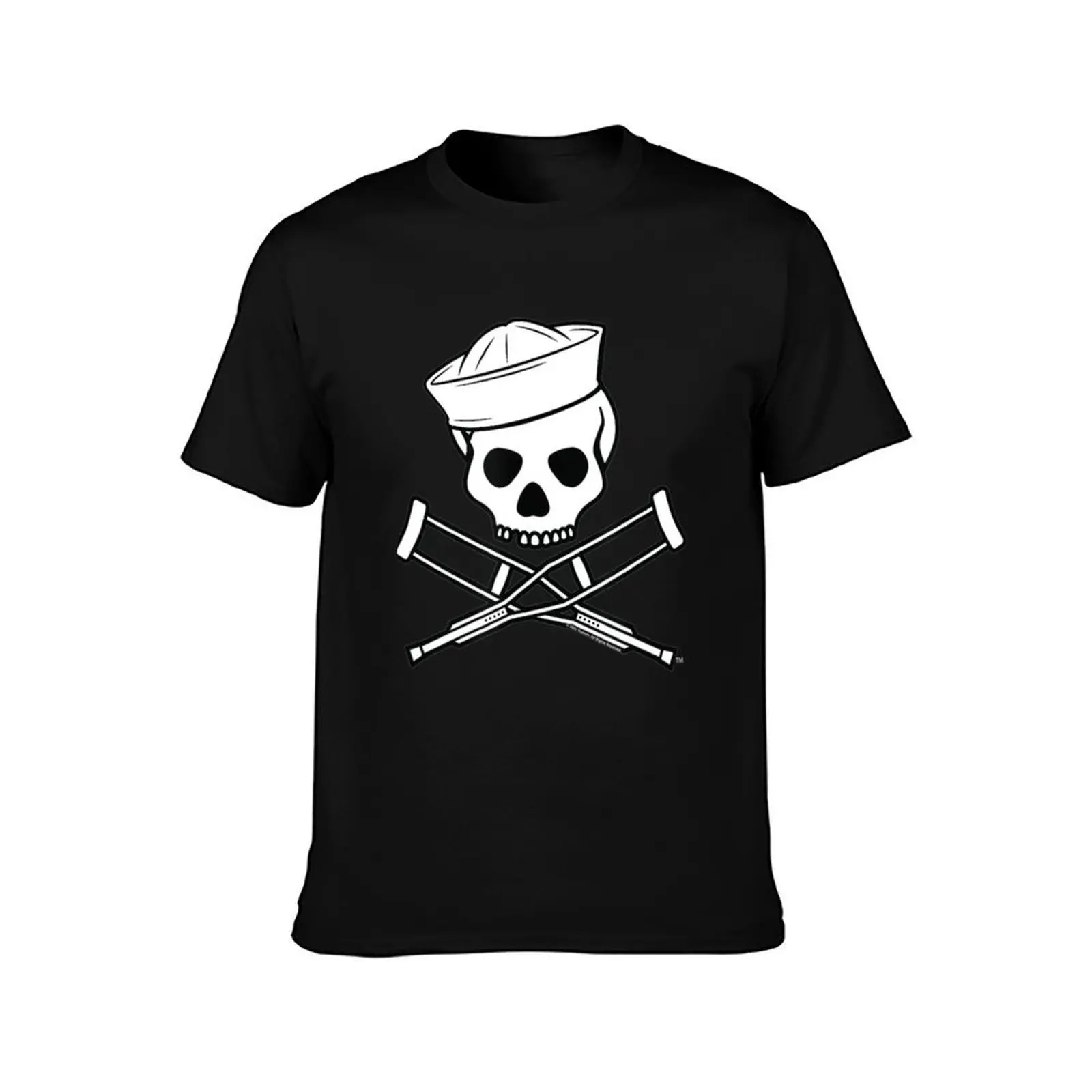 MTV Music Television Sailor Jackass Logo T-Shirt, Summer Casual Cotton Tee, Oversized Streetwear Tops, Vintage Graphic Print