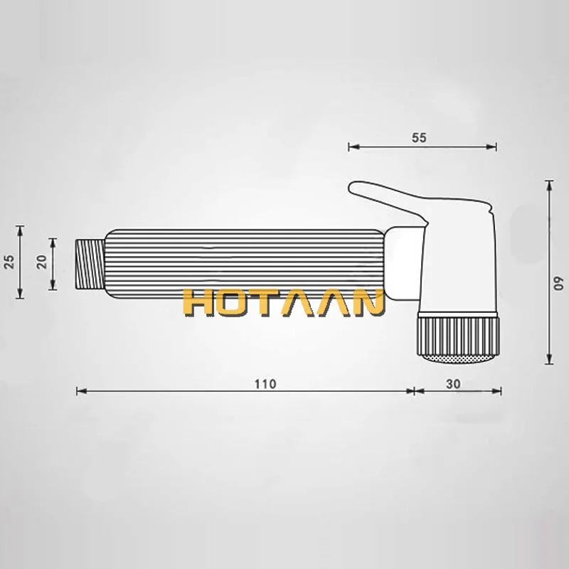 Hotaan 무료 휴대용 화장실 비데 분무기 세트 키트, 스테인레스 스틸 핸드 비데 수도꼭지, 욕실 분무기 샤워 헤드 청소