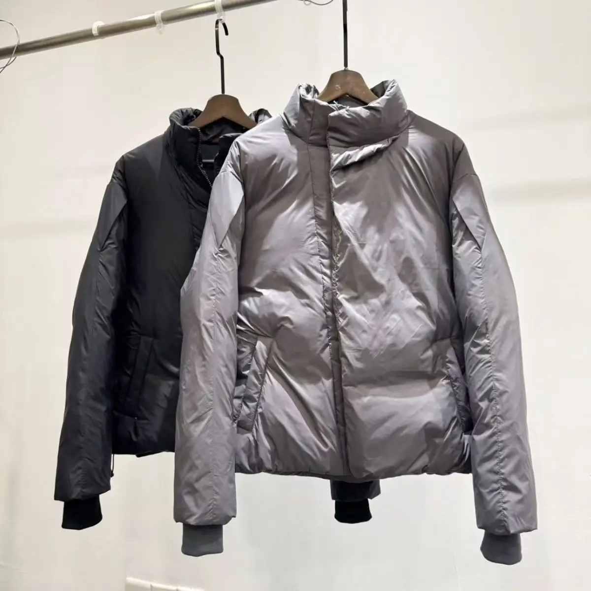American Style Men's Cotton Jacket Winter New Fashion Short Loose Thickened Stand Collar Trendy Warm Cotton Outerwear