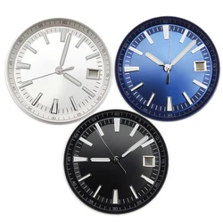 33mm Watch Dial + Watch Hands for NH35 NH36 Movement Green Luminous Black/White/Blue Dial Pointers for Men Wristwatch