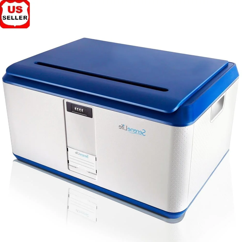

Heavy Duty Locking Storage Container Bin 21 Gal Secure Stackable Box with Combination Lock Anti-Scratch Stain Resistant Ideal