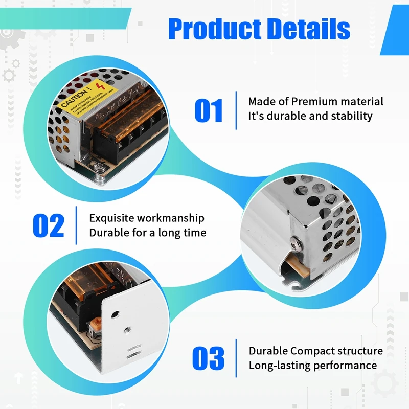 電源アダプター,cctvスイッチドライバー,産業用制御,LEDストリップ,24v,3a,60w