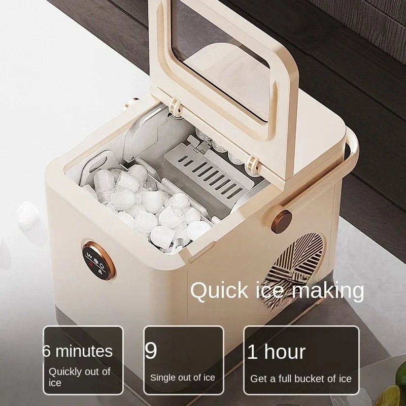 Ice maker Full-automatic quick ice maker for small commercial mini student dormitory at home. Hot sales