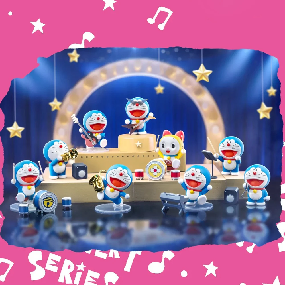 

52 игрушки Doraemon Concert Series слепая коробка-модная кукла орнамент Коллекционная ручная игрушка в подарок для модных коллекционеров