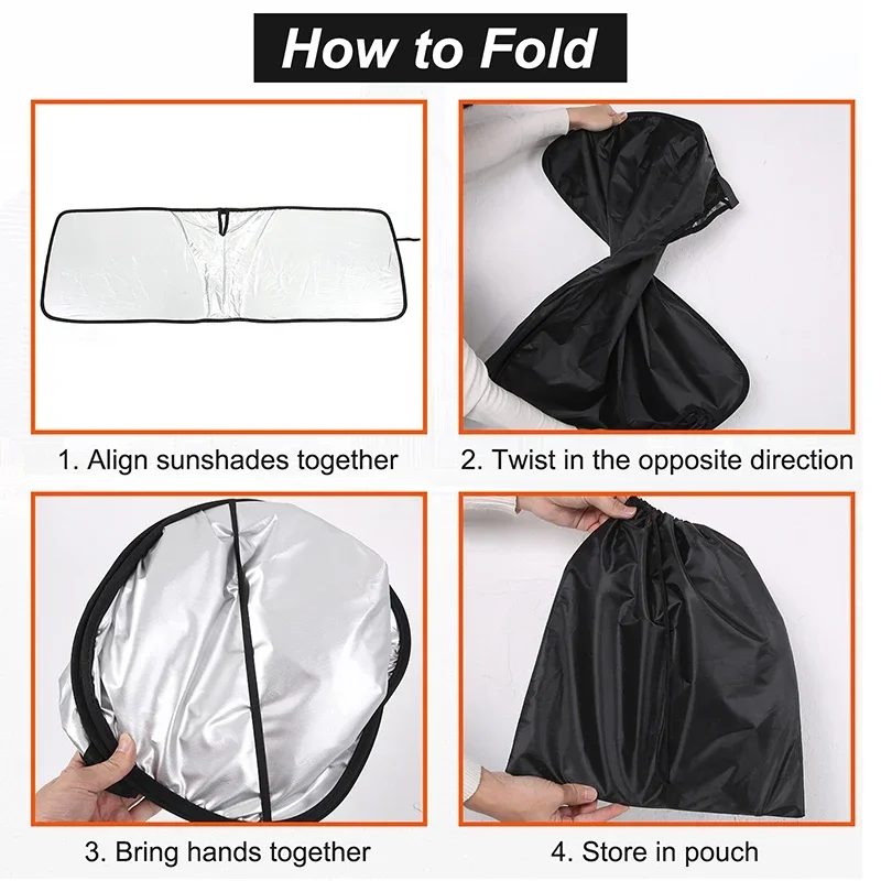 

For Mercedes Benz G Class W461 G500 2004-2018 Silver Tape Car Front Windshield Anti-UV Sunshade Car Accessories