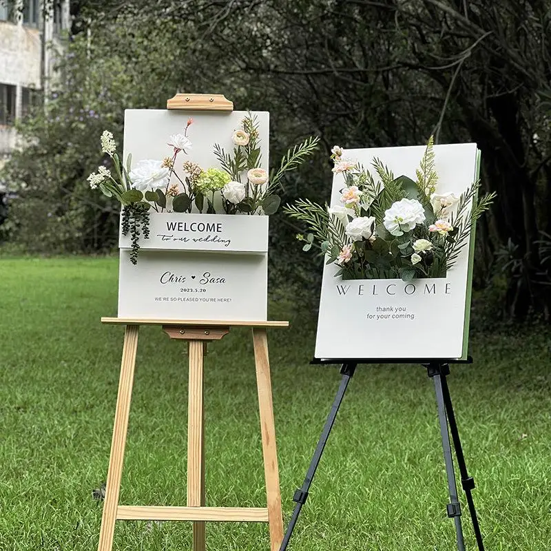 Blumen kasten Willkommen schild Schaum brett leere Blumen kasten Willkommen beschilderung für Hochzeit Geburtstags feier Baby party Jubiläums dekor – Detail 3