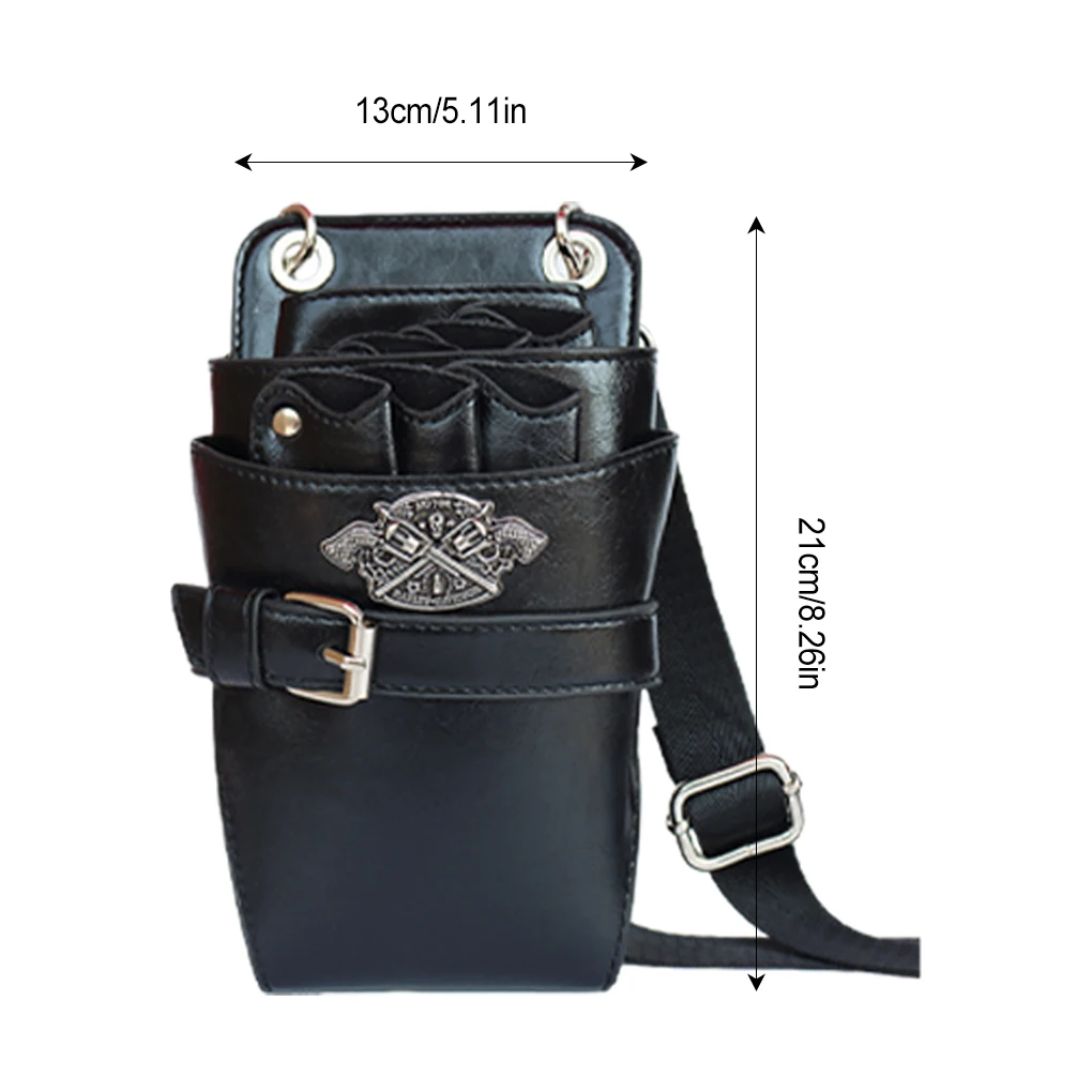 PVC Hairdressing Tool Belt Portable Protective Multi-functional Scissor Pouch For Hairdressers