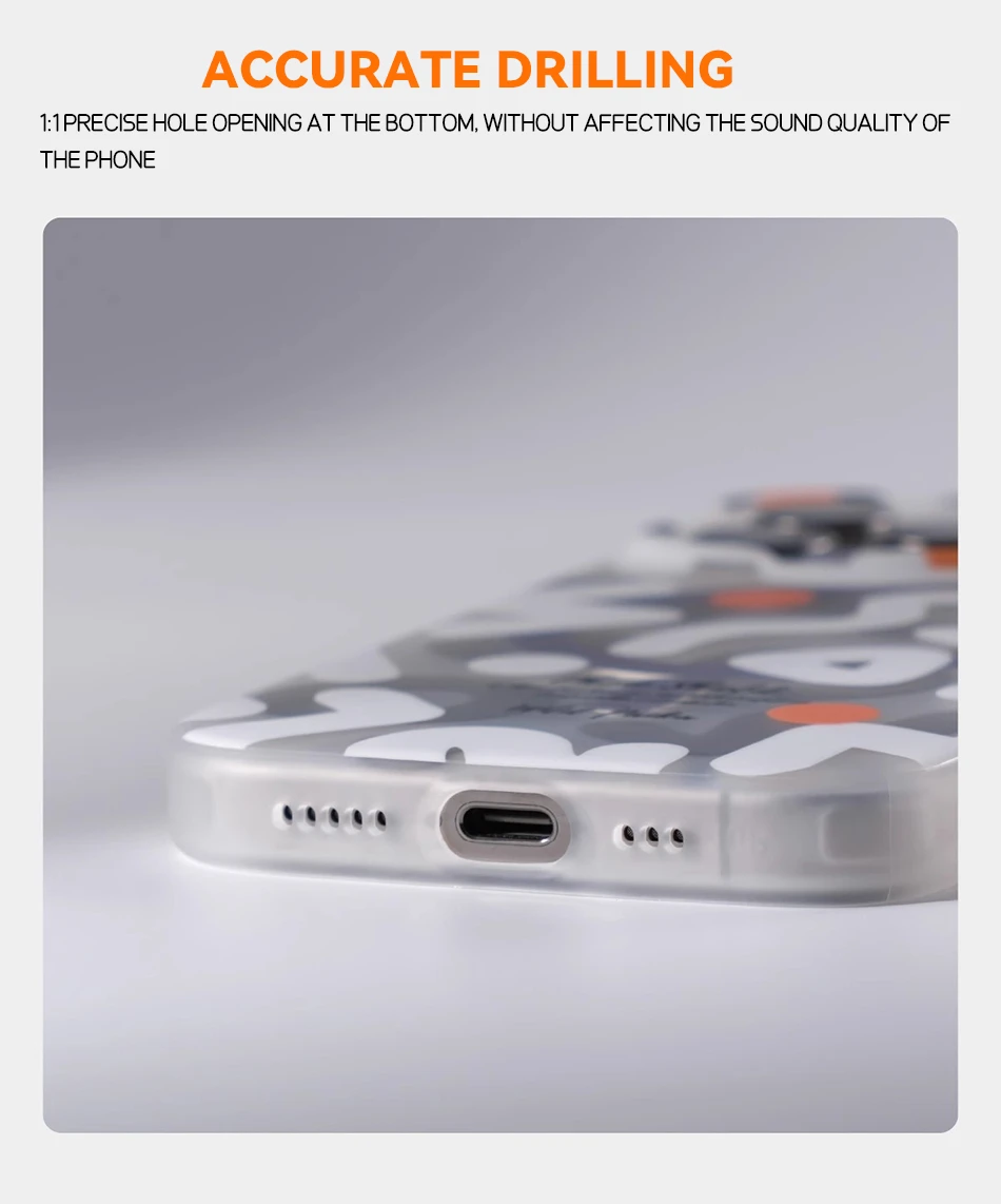 Geometric Graffiti For Magsafe Magnetic Wireless Matte Case For iPhone 17 Air 12 13 14 15 16 Pro Max Shockproof Soft Frame Cover - view 6