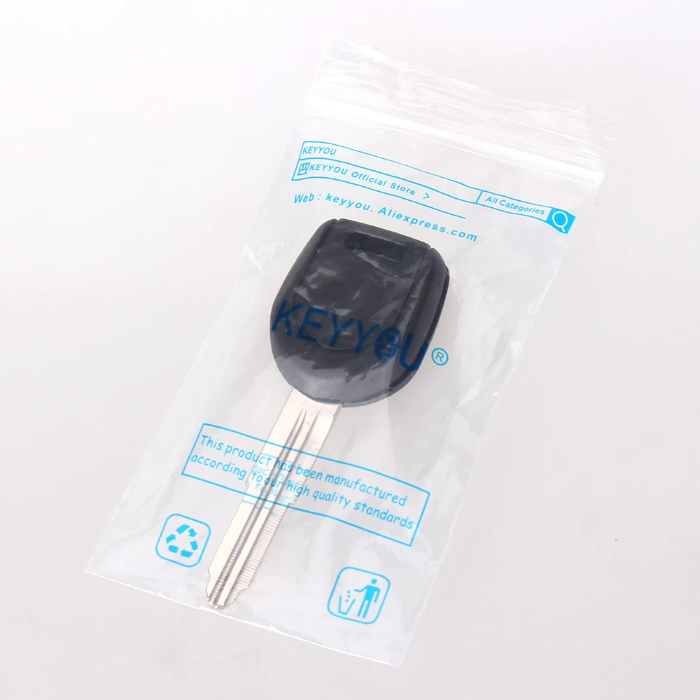 

KEYYOU New Transponder Chip Key Shell For Mitsubishi Colt Lancer Mirage Eclipse Galant Endeavor Blank Car Key Right / Left Blade