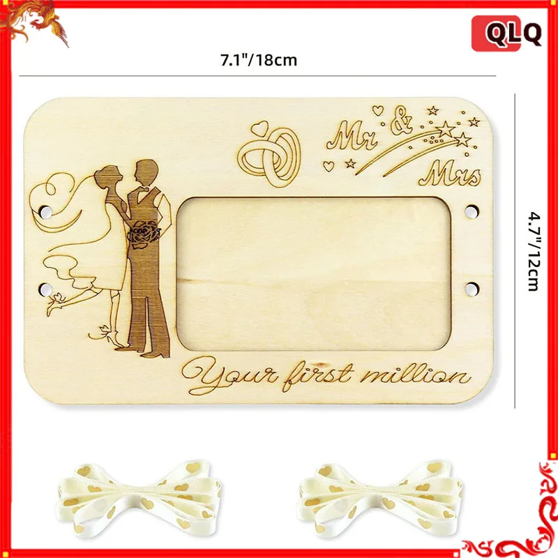 المليون الأول الخاص بك "محفظة خشبية هدية نقدية إبداعية هدية عيد ميلاد هدية زفاف ديكور مكتبي لسطح المكتب #1