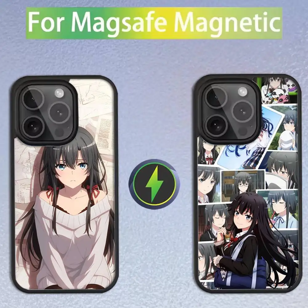 

Anime Y-Yukino Yukinoshita Phone Case For iPhone 17,16,15,14,13,12,11,Pro,Max,Plus,Mini,SE Magsafe Magnetic Wireless Charging