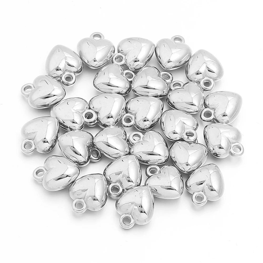 Heart Bead Charm for DIY Jewelry Making