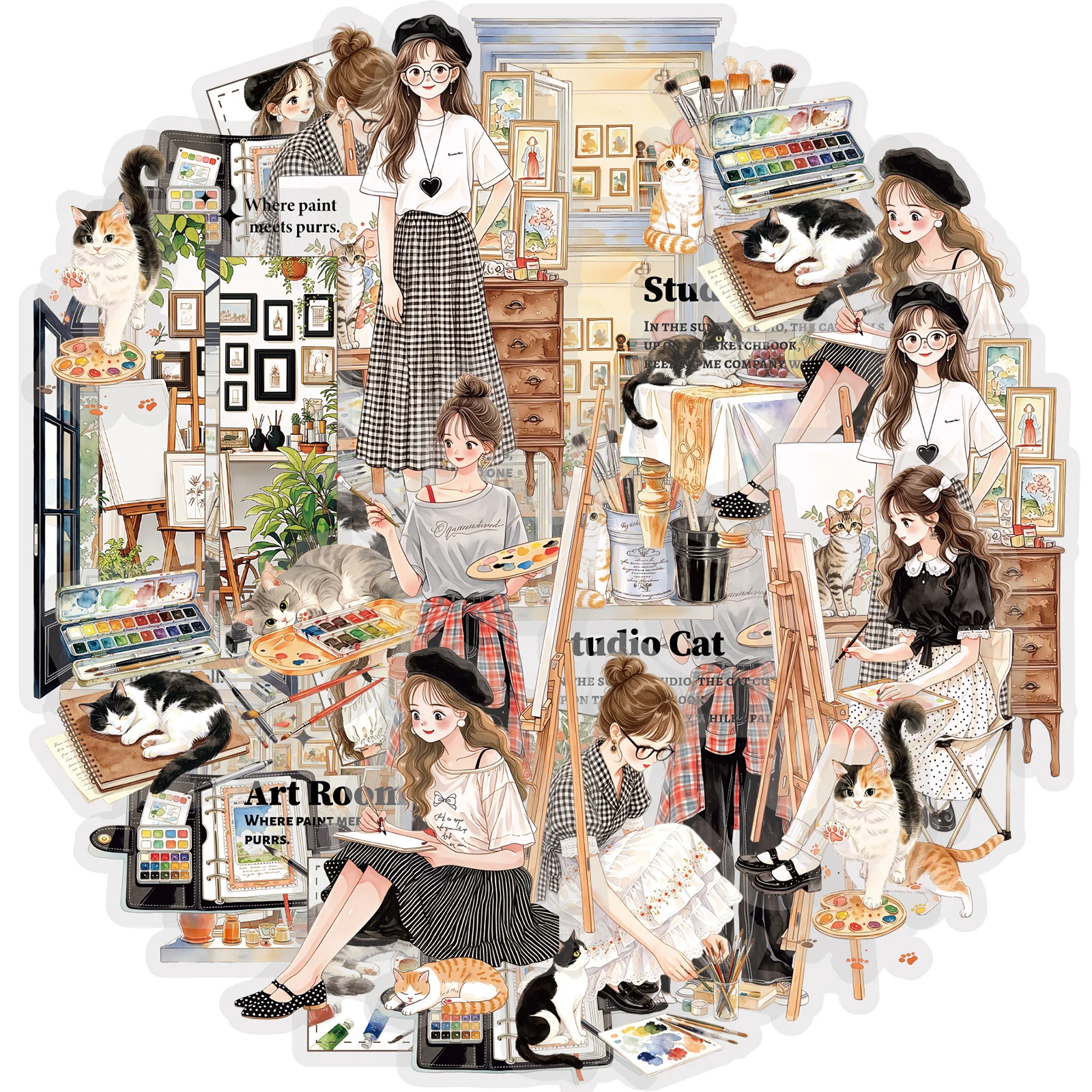Laptop Accessories Girls - Etori Life 30개 귀여운 그림 소녀