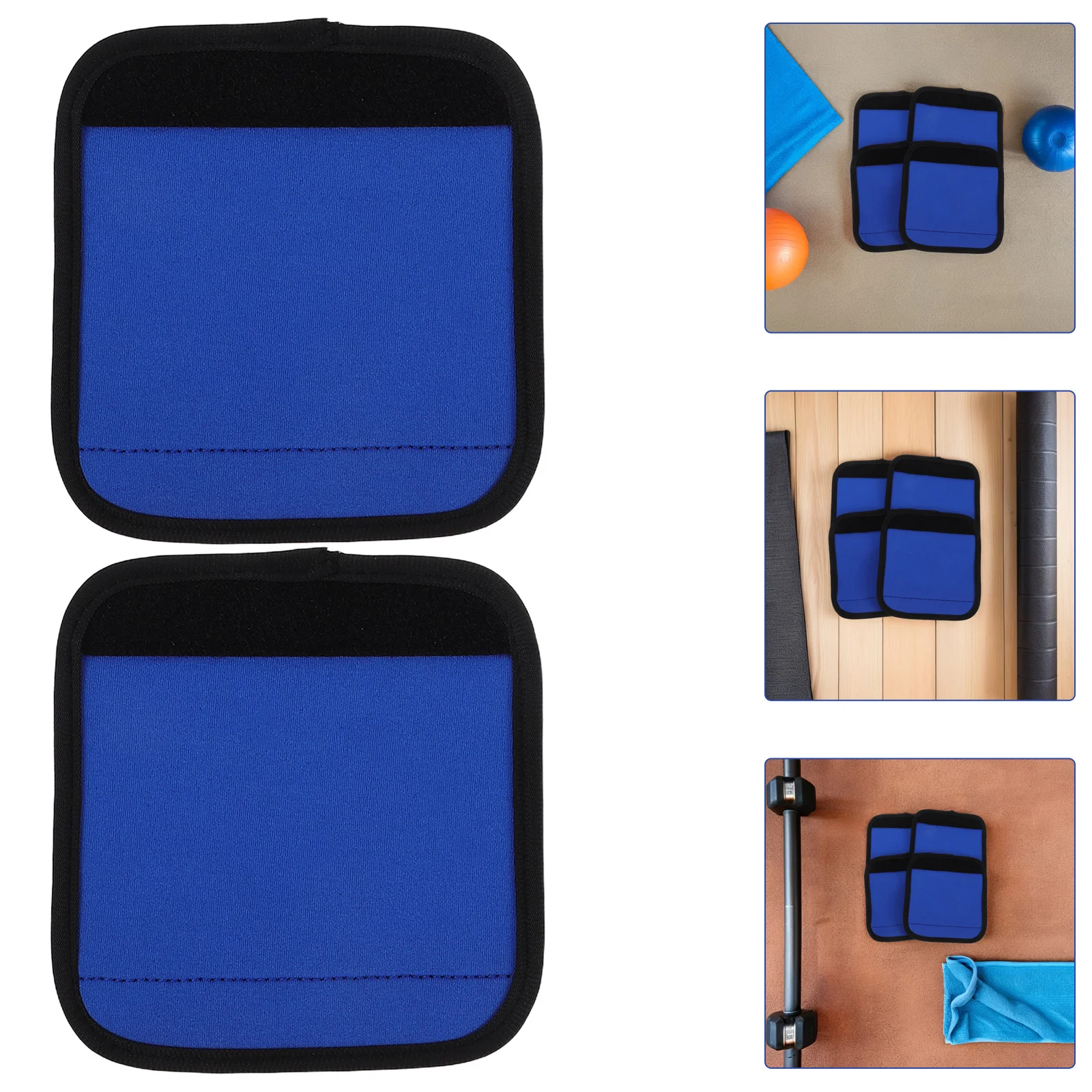 4Pcs Pull Up Bar Covers Non Slip Grip Pads Sweat Absorbing Comfortable Protective Hand Grips for Gym Weightlifting Blue