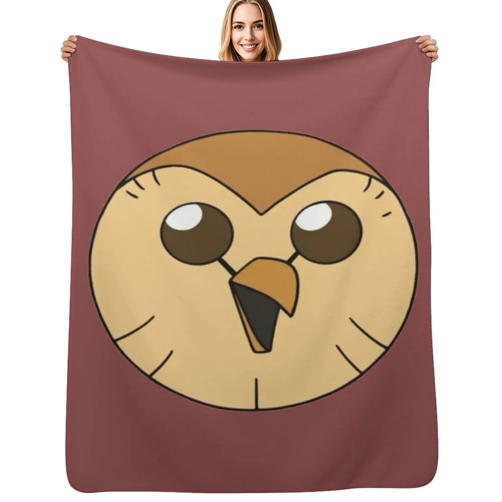 

Hooty owl house Throw Blanket Cozy Throw Blanket for Bed Sofa Chair
