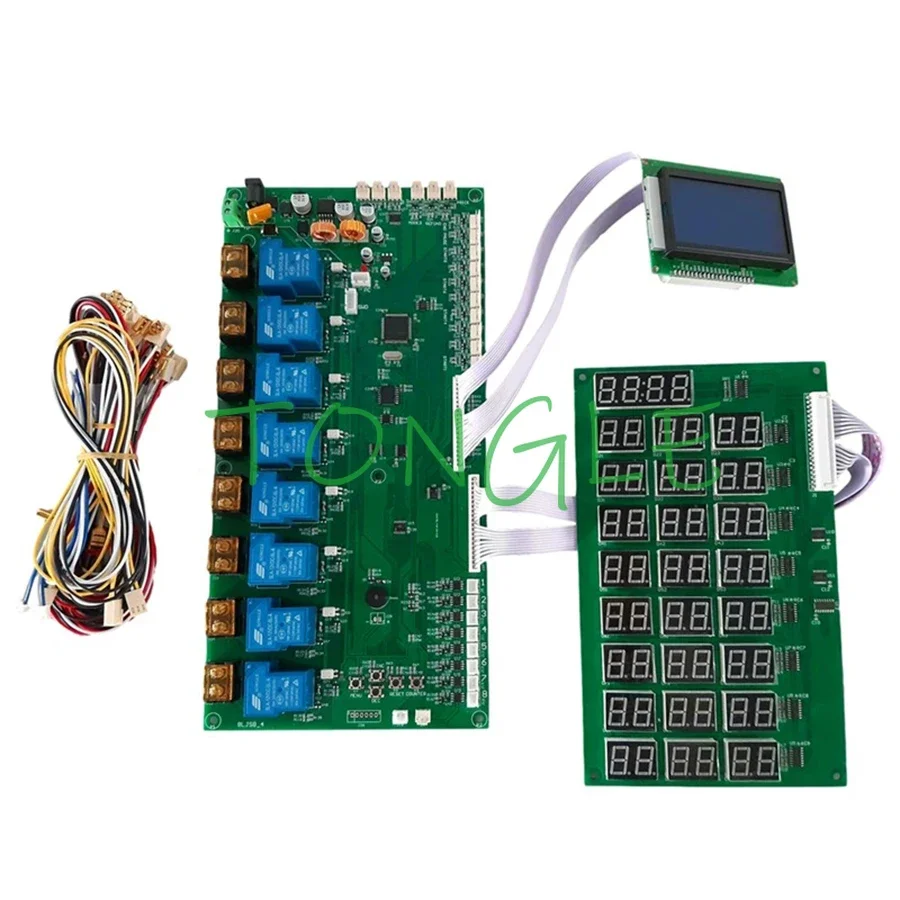 Bill Banknote Coin Acceptor Selector Time Control, 8 Channel Timer Board, Arcade Game Vending, Water Dispenser Machine, JY-258