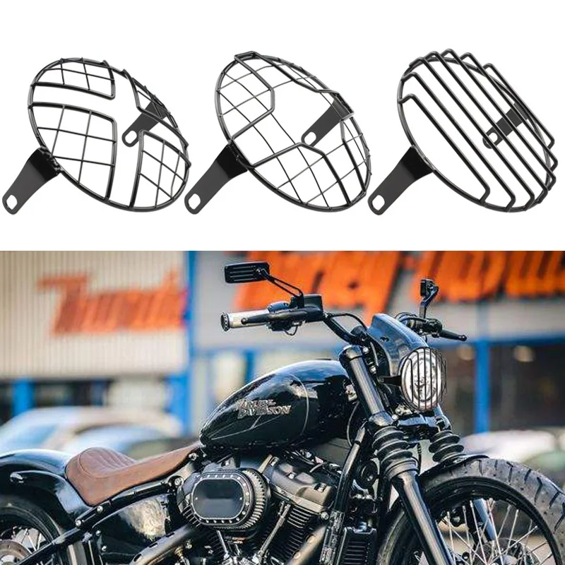 Motorcycle light cover for Honda CG125 Suzuki Harley Yamaha modified headlight protective cover mesh cover