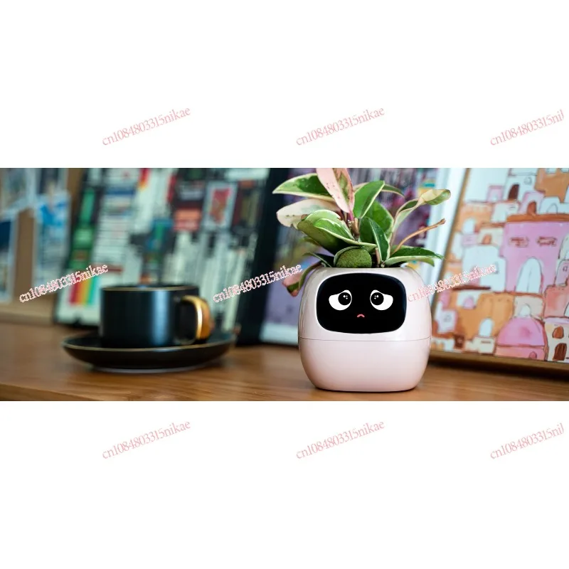 زارع آمن للحيوانات الأليفة الذكي | روبوت العناية بالنباتات مع عرض الوقت ودرجة الحرارة - وعاء سقي النباتات الأوتوماتيكي #1