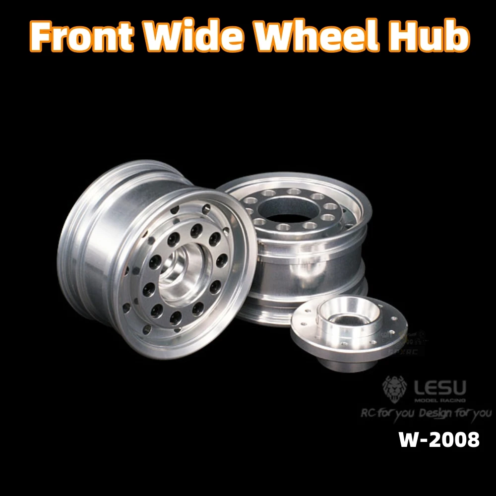 

Передняя широкая ступица колеса W-2008, имитация серебряного алюминиевого сплава для 1/14 Tamiya RC Lesu Scania, модифицированные аксессуары, модель игрушки