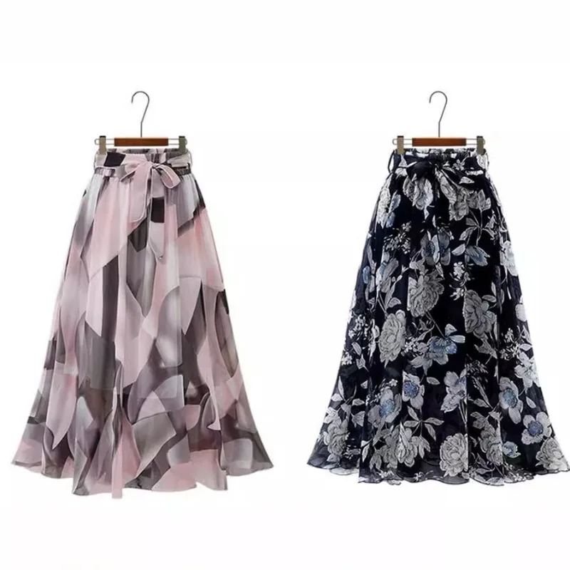 Abiti da ragazza di fiori 2025 Abito estivo da donna Abito lungo in pizzo sexy con stampa floreale Abito da spiaggia femminile bianco Boho per ragazze Vestibilità ampia