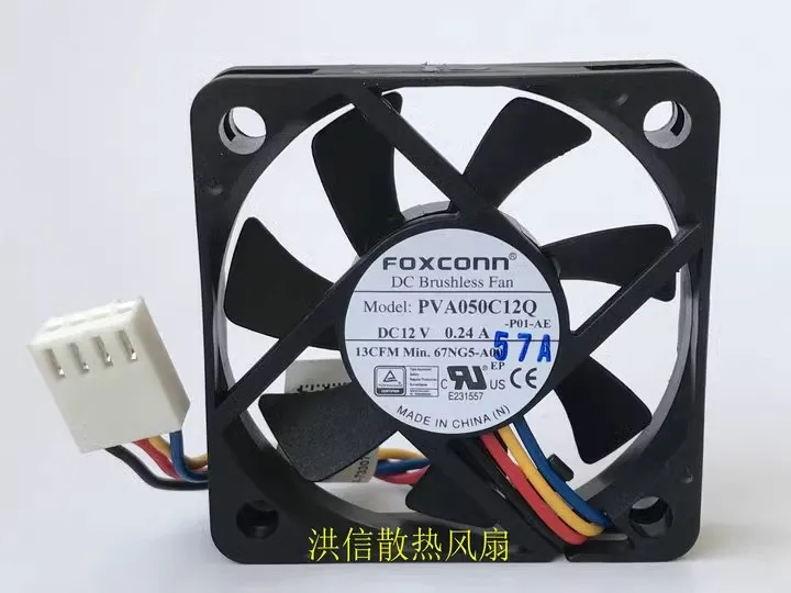 

Бесплатная доставка, оригинальный 5010 PVA050C12Q-P01-AE 12 В 0,24 А, бесшумный вентилятор с ШИМ
