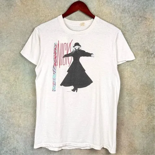 Stevie Nicks 90s Tshirt Fleetwood Mac Band for Men Women Tshirt Casual and Comfortable Summer Cotton Tops